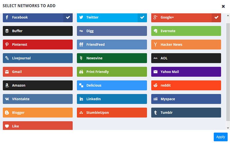 最佳社交分享插件wordpress