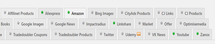 自動更新された価格と製品