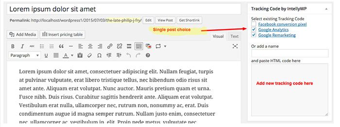 如何將再營銷代碼添加到 wordpress