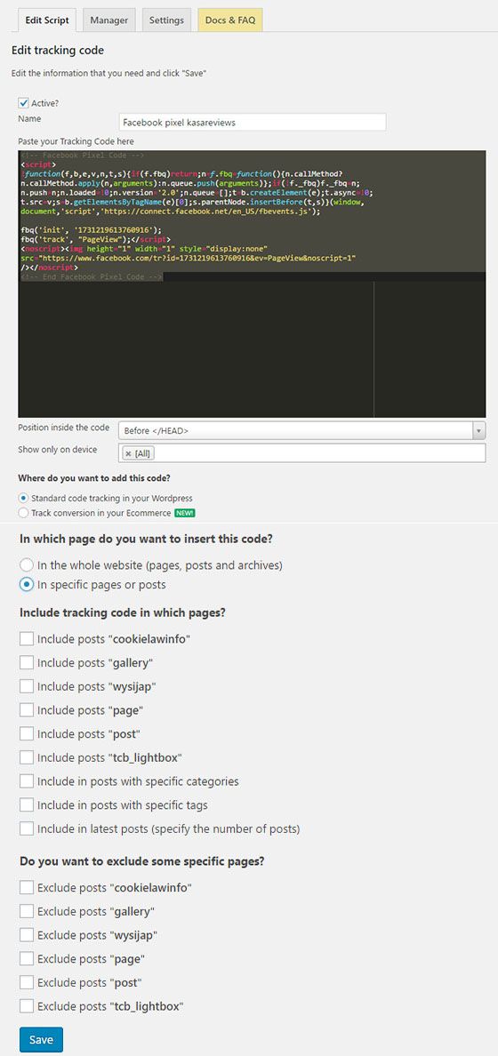 在 wordpress 上安裝 Facebook 像素