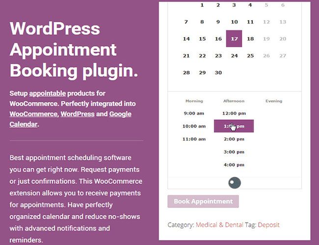 Plugin Pemesanan Janji Temu WooCommerce