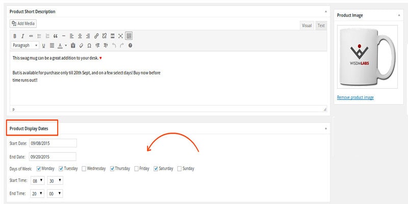 البرنامج المساعد لجدولة توفر woocommerce
