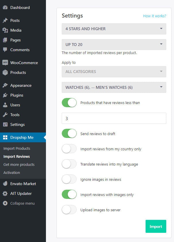 wordpress dropshipping