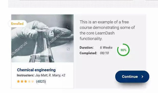 eLumineテーマのコース説明カード