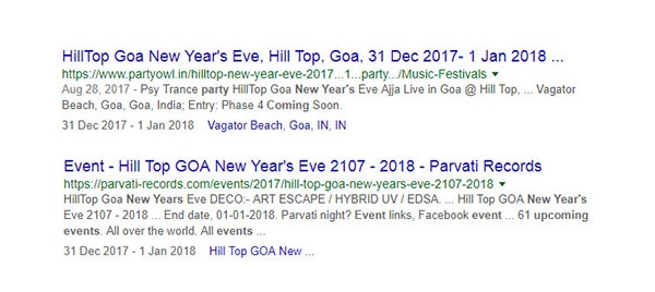 สคีมาเหตุการณ์ wordpress