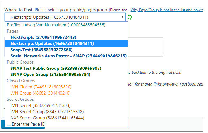 ワードプレスからフェイスブックのプライベートグループに共有する