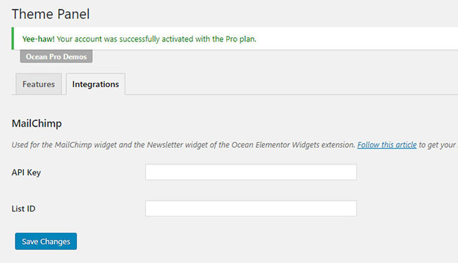 servicios integrados de terceros oceanwp