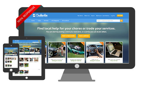 Revisión del tema del mercado de tareas de TaskerDev