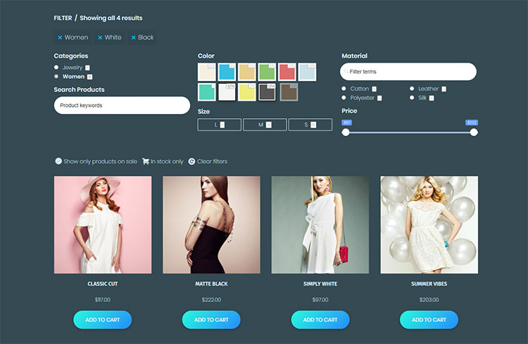 Woocommerce-Shop-Produktfilter
