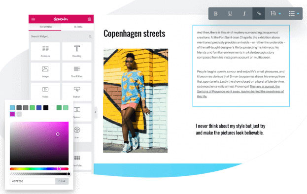 elementorインターフェース