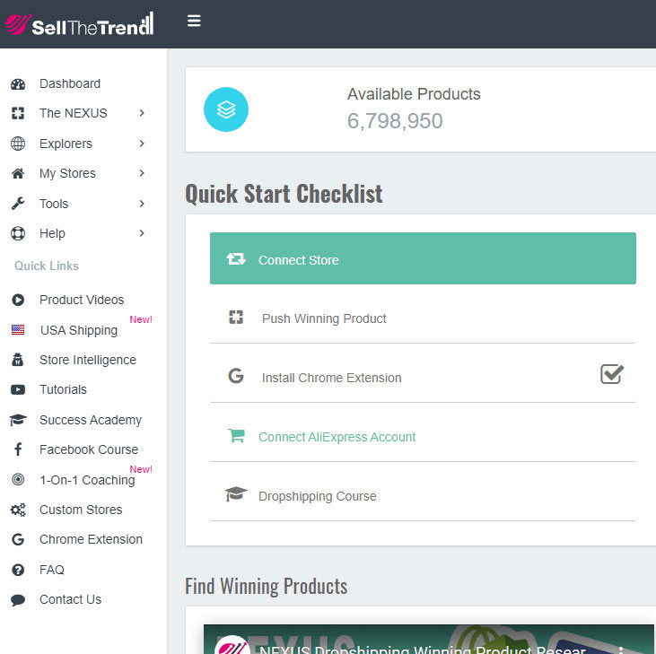 Verkaufen Das Trend-Dashboard ist einfach zu bedienen.