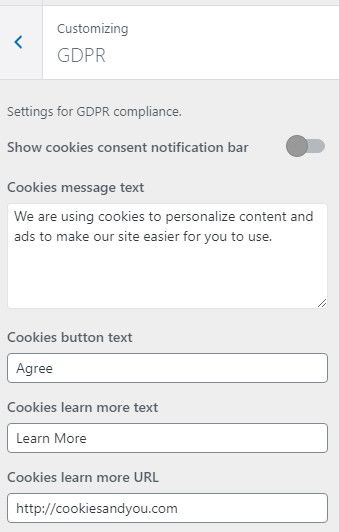 反向主題 GDPR 功能。