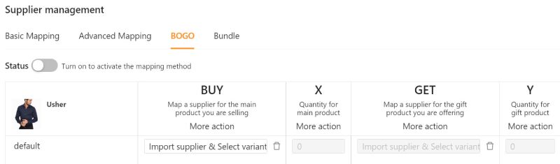 2개 구매 1개 무료와 같은 BOGO 제안을 설정할 수 있습니다.