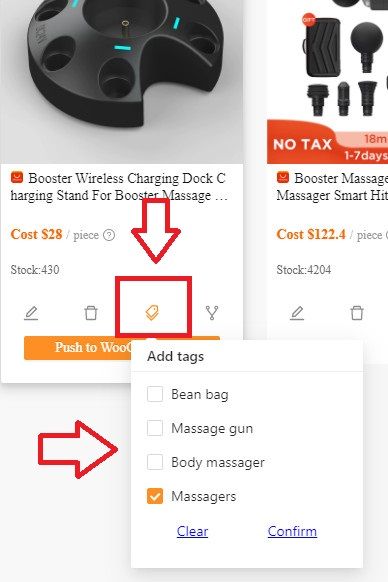 DSers에서 제품에 태그를 할당하는 방법은 무엇입니까?
