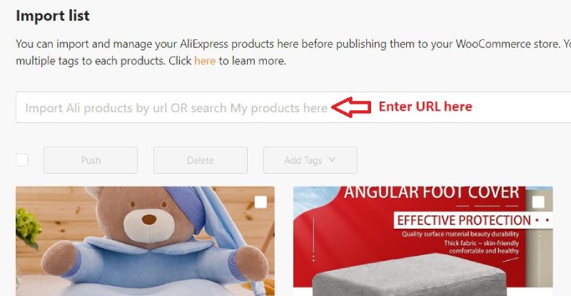 목록을 가져오는 DSers.