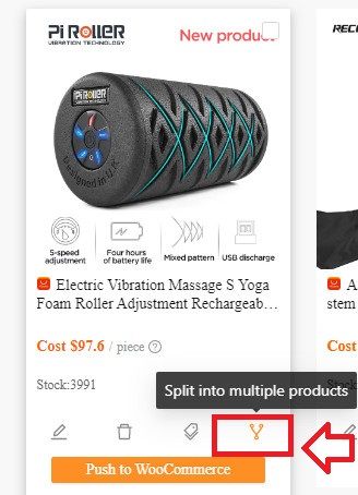 DSers에서 제품을 분할하는 방법은 무엇입니까?