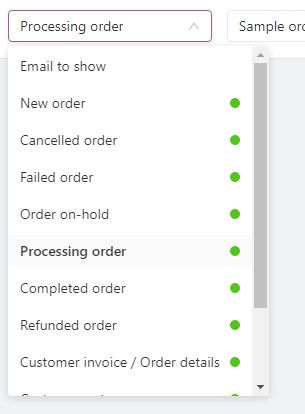 YayMail mevcut şablonlar.