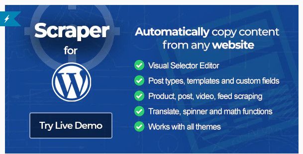 WordPress Content Scraper-Plugin.