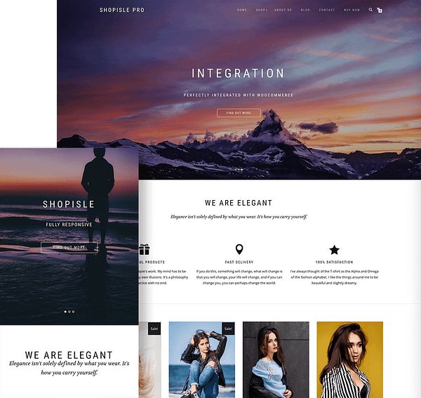 ThemeIsle ShopIsle ProWooCommerceテーマ。