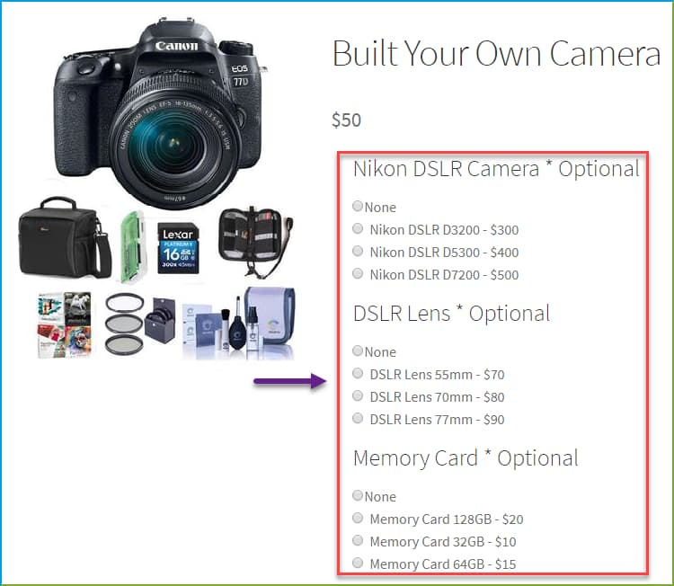 Produk komposit WooCommerce plugin gratis dan berbayar.