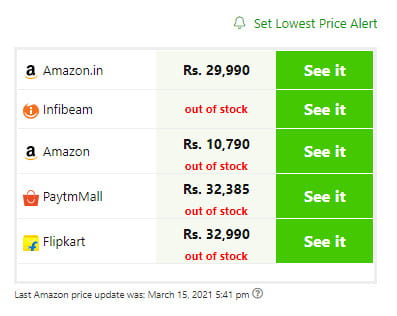 Esempio di confronto del tema Rehub.