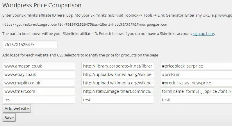 Selettori Pro di confronto prezzi.