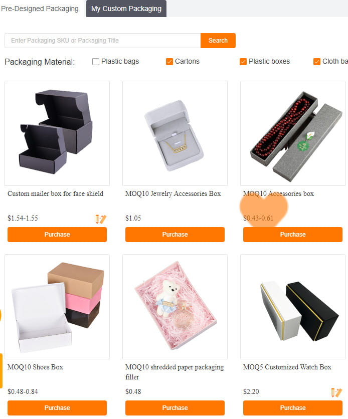 CJdropshipping предоставляет индивидуальные варианты упаковки.