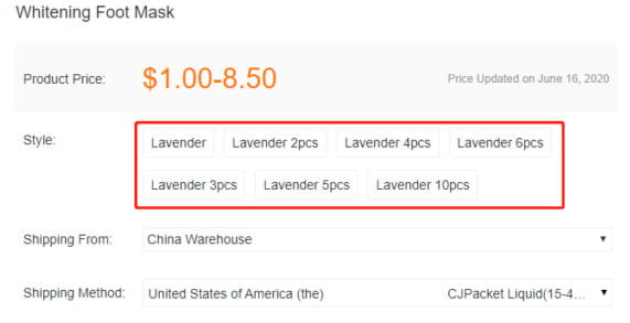 CJdropshipping комплектующие продукты.