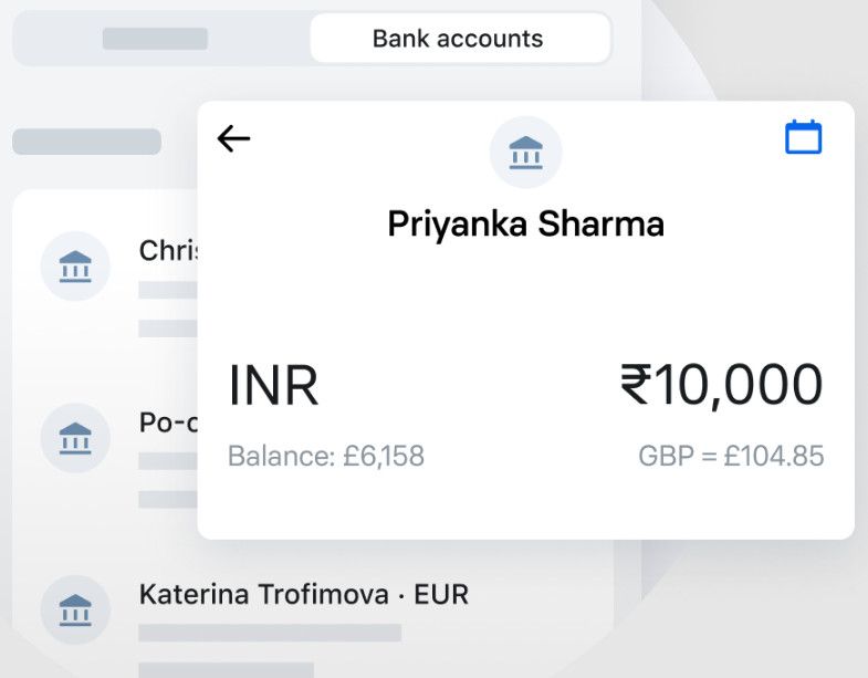 Trasferimento di denaro Revolut.