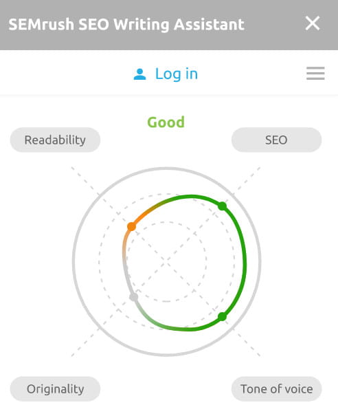 Semrush 쓰기 도우미 도구.