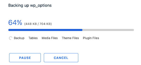 Exportar el sitio web con el complemento WP Migrate DB.