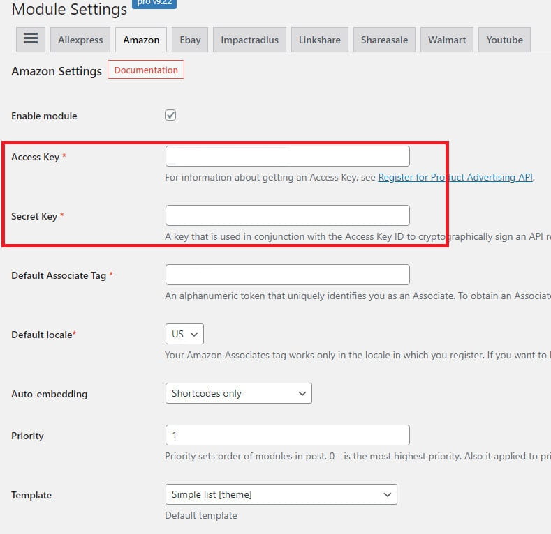 Content Egg AmazonAPIモジュール。
