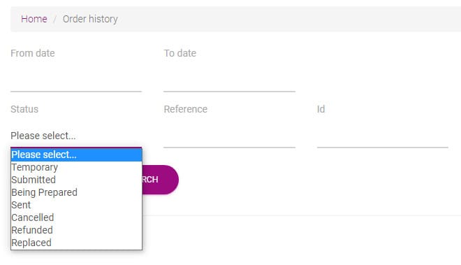 Historia zamówień dropshippingXL.