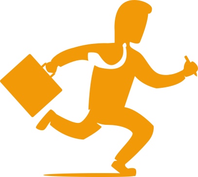 شعار جاد - يرمز إلى محامٍ مستعد دائمًا لمساعدتك