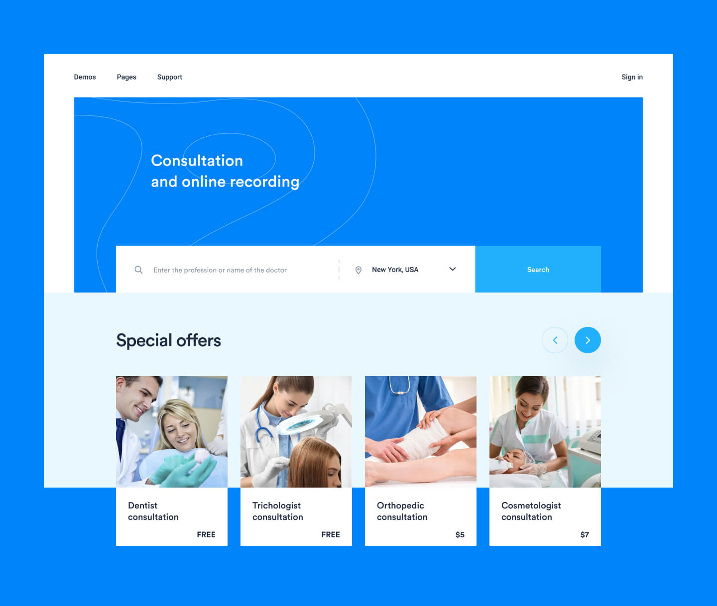 Beispiel für eine Telemedizin-Plattform