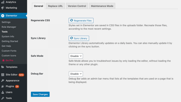 عنصر-تجديد-الملفات elementor-regenerate-files