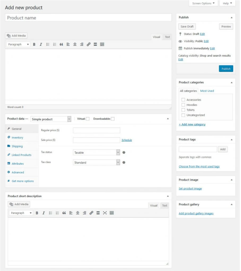 Tambahkan produk baru ke WooCommerce