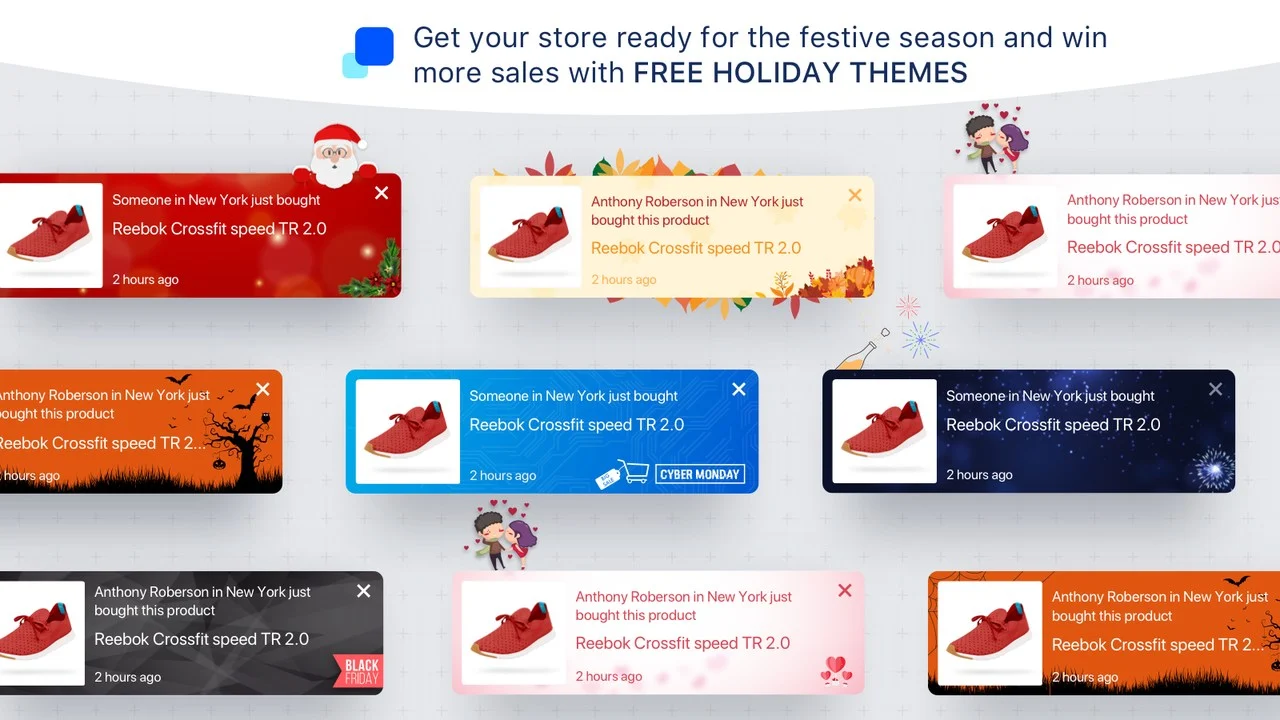 Beispiele für Sales-Pop-Design.