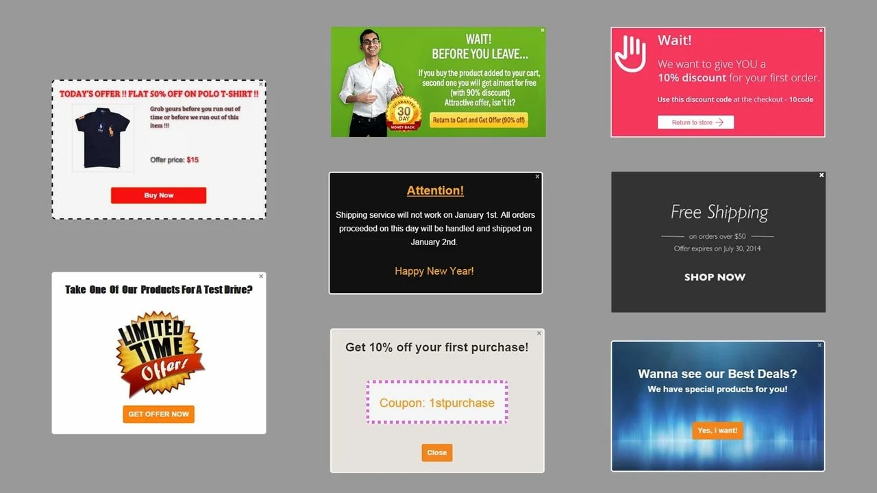 Popup-Upselling-Popup-Beispiele.