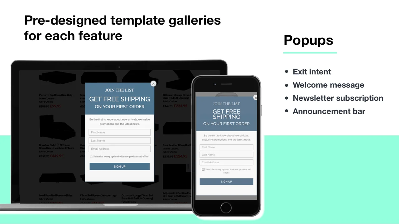 Abandonment Protector Shopify-Popup-Plugin-Beispiel.
