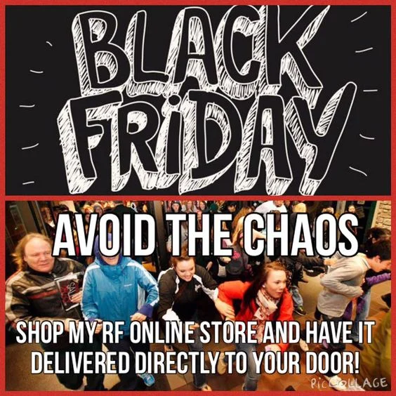 Online-Marketing-Bemühungen für Black Friday.