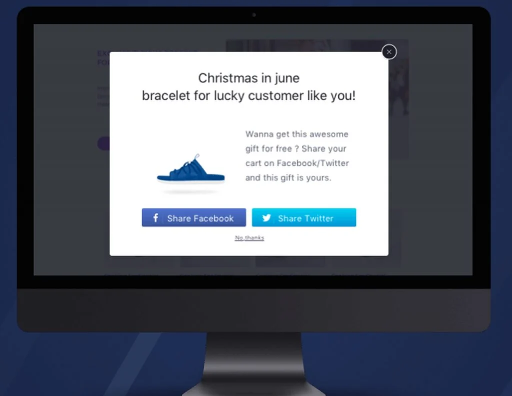 Beeketing 创建的 Checkout Boost WordPress 弹出应用程序。