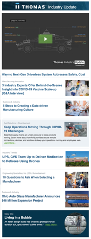 Thomas Endüstri Güncellemesi E-posta Pazarlama
