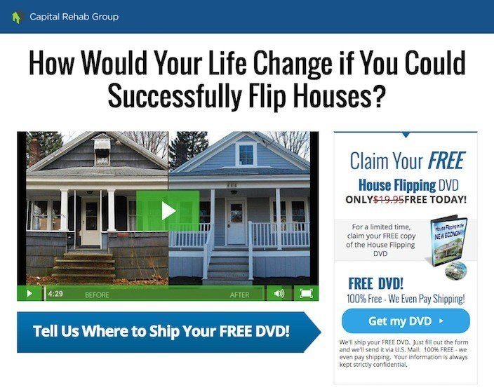 Questa immagine mostra agli esperti di marketing perché Capital Rehab Group ha una delle migliori landing page post clic che troverai online.