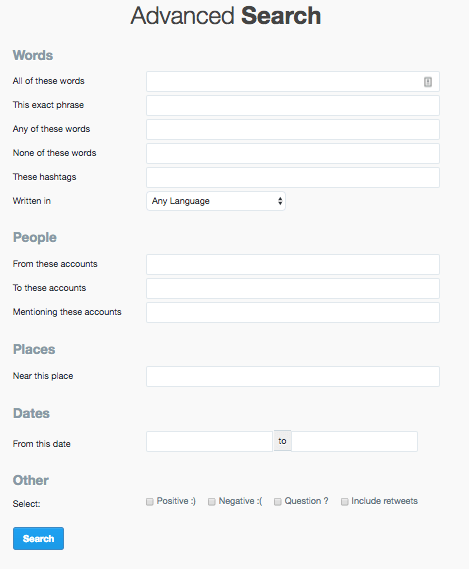 Această imagine arată specialiștilor în marketing cum pot folosi căutarea avansată Twitter și ascultarea socială pentru a optimiza paginile de destinație după clic.