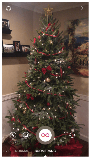 Questa immagine mostra ai professionisti del marketing come utilizzare Instagram e Boomerang per coinvolgere i membri del pubblico.