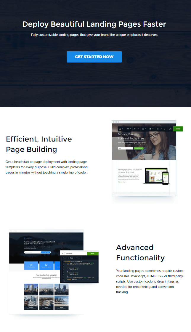 Această imagine arată o pagină de destinație după clic conectată la un anunț text Google și modul în care titlul abordează problema potențialului în interogarea de căutare.