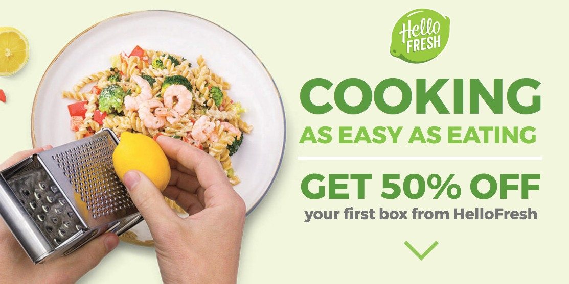 此图向营销人员展示了访问者在点击其原生广告时看到的 HelloFresh 点击后登录页面。
