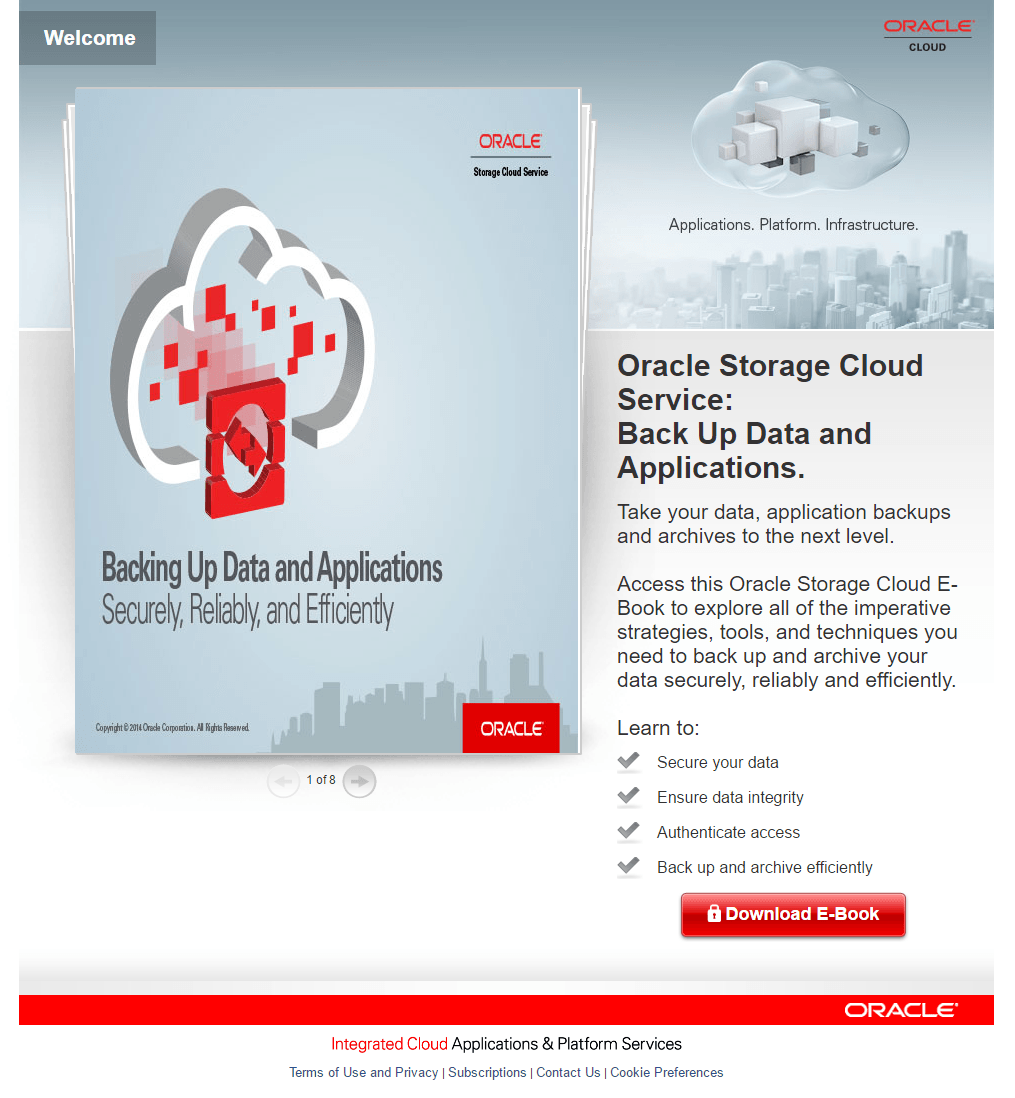 Oracle 點擊後登錄頁面電子書