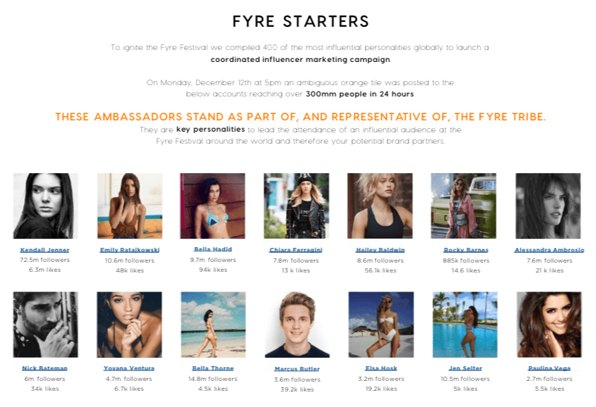 有名人のインフルエンサーのマーケティングミス